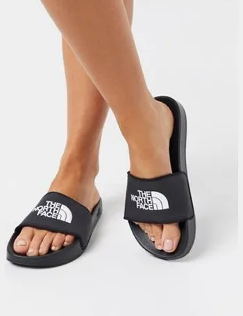 north face pink sliders