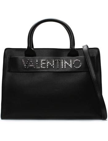 Valentino by mario valentino tumbled discount black soft tote bag in black