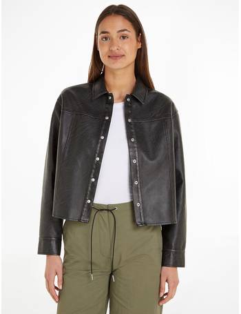 Shop Calvin Klein Jeans Women's Leather Jackets up to 50% Off