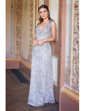 sistaglam grey maxi dress