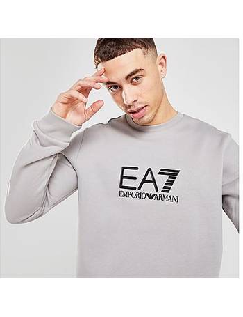 emporio armani ea7 silicone large logo crew sweatshirt