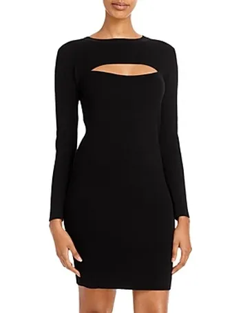 lucy paris cutout midi knit dress