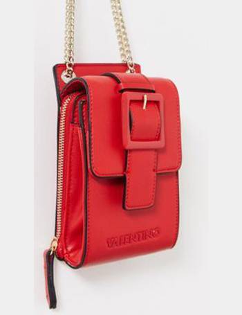 Valentino by Mario Valentino red foldover tassel detail cross body bag, ASOS