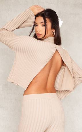 Shop PrettyLittleThing Women's Ribbed Jumpers up to 80% Off