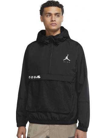 jordan windbreaker black and white