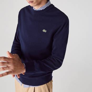 Shop Lacoste Men s Black Crew Neck Jumpers up to 50 Off DealDoodle