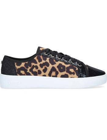 Carvela leopard print on sale trainers