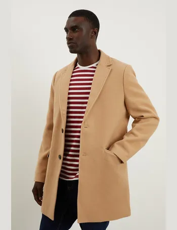 Mens overcoat clearance burton