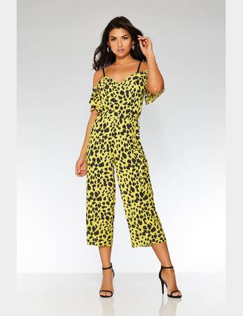 quiz leopard print jumpsuit