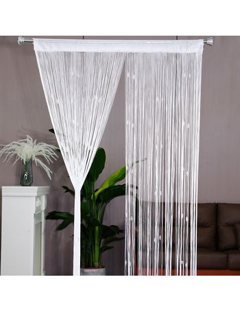 1pc Bead Decor Tassel Door Curtain