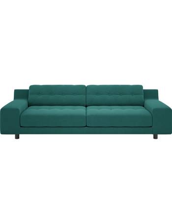 Argos green deals velvet sofa