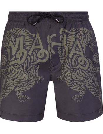 MAHARISHI Tigerstripe Camo SwimShort - Mint Gold