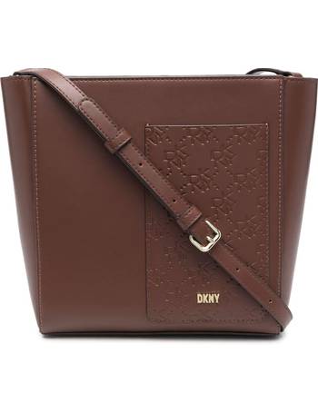 Crossbody bag Dkny Brown in Plastic - 26041745