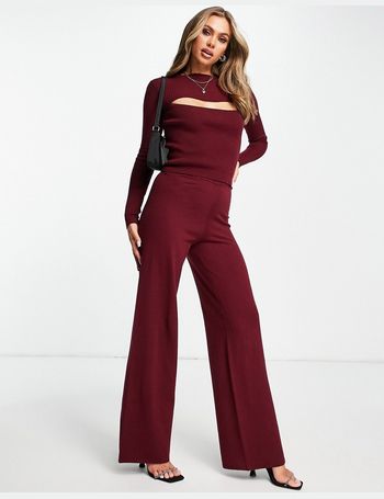 Aria Cove tailored vest and wide leg pants set in sand