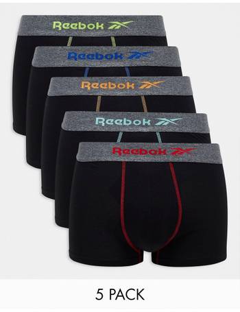 Reebok 5 Pack Boxer Shorts Mens