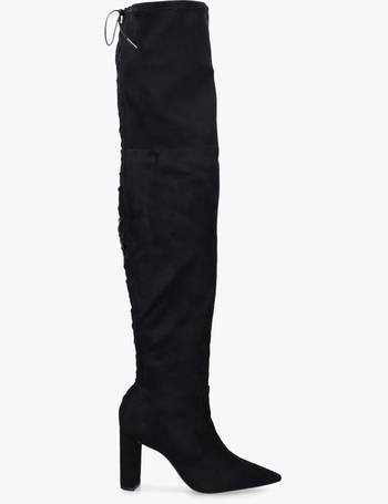 Carvela wasp knee store high boots black