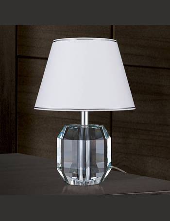 Lead crystal table lamp Maderno, gold