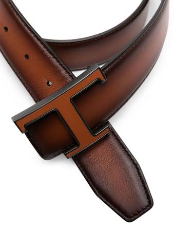 Shop TODS Men's Brown Leather Belts up to 45% Off