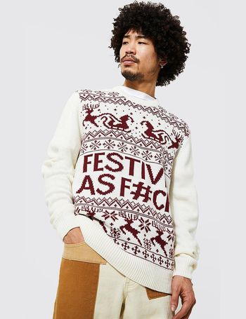 boohoo mens christmas jumper