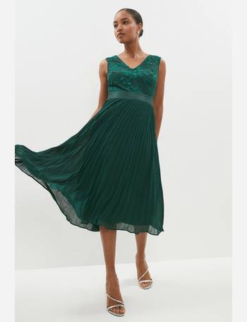 coast dark green dress