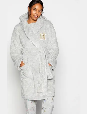 debenhams grey dressing gown