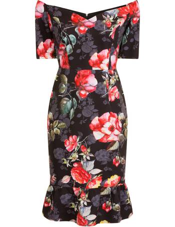 Paper dolls floral bardot clearance dress