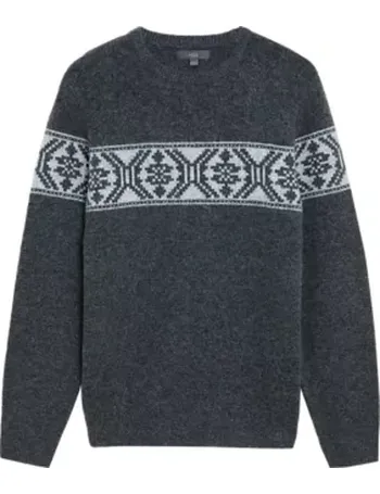 fair isle jumper men's marks and spencer