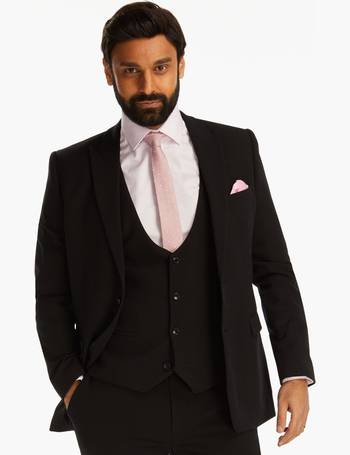 slaters men's black suits