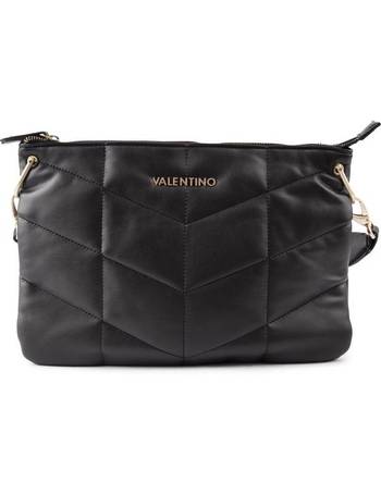 Valentino Bags Carillon circle quilted cross body bag in red velvet