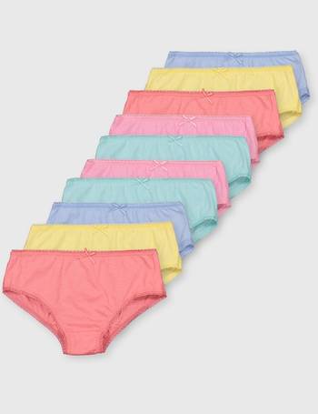 Hanes Girls' Tagless Super Soft Cotton Briefs, Multipacks, Sizes 4