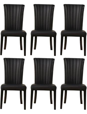 Dining Chairs From Furntastic Up, 6 X Black Dining Chairs