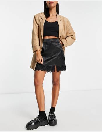 Shop Lola May Women's Black Satin Skirts up to 55% Off