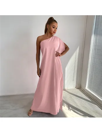 shein pink maxi dress