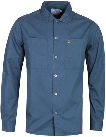 Yale Details about   Farah Dallam Long-Sleeved Overshirt 