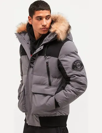 turvo puffer hooded bomber jacket