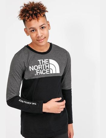 north face long sleeve t shirt junior