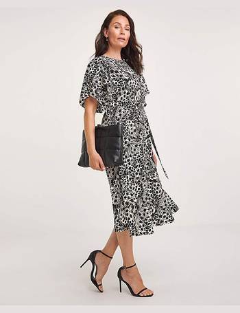 Joanna Hope Floral Angel Sleeve Dress