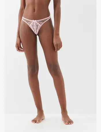 Agent Provocateur Lexx floral-embroidered Sheer Thong - Farfetch