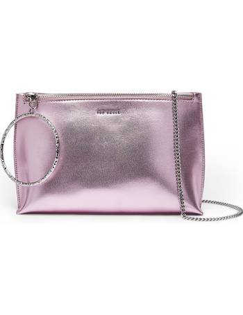 Ted Baker Harliee bow envelope clutch bag in pink