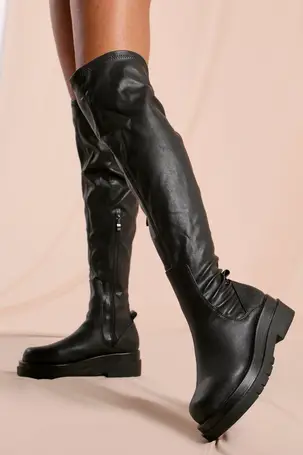 debenhams long boots