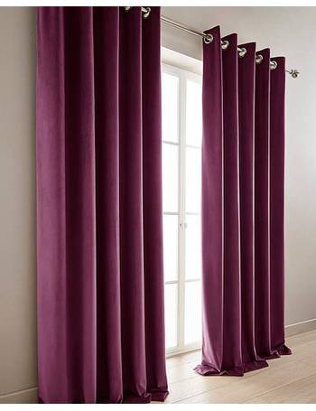 Luxury Velour Lined Eyelet Curtains