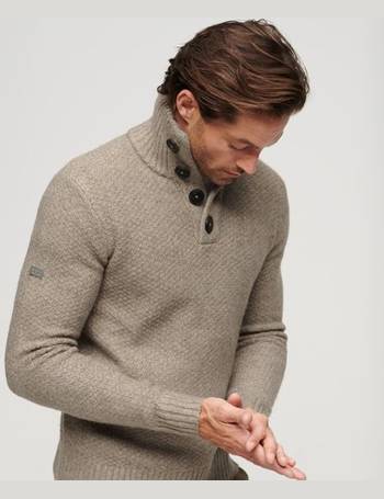 Pure Merino Wool Roll Neck Jumper, Superdry