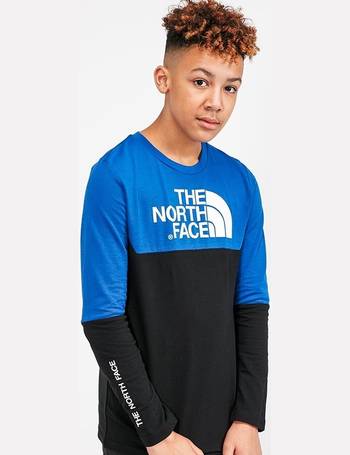 north face long sleeve t shirt junior