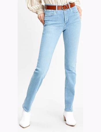 Levi's 724 high rise straight leg jeans in light blue