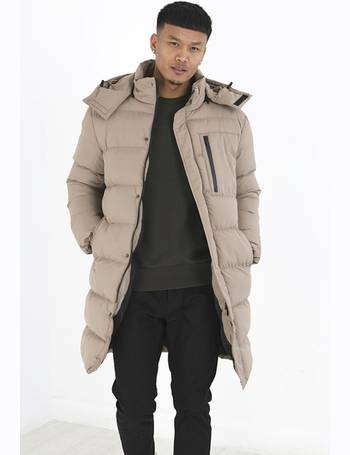 brave soul cosmic longline puffer jacket