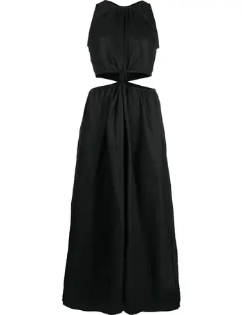 FAITHFULL THE BRAND, Almero Cut-Out Linen Mini Dress