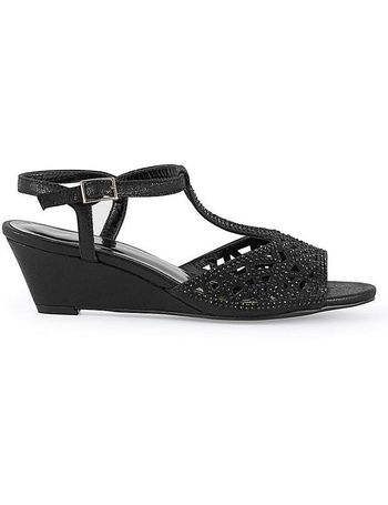 jd williams black sandals