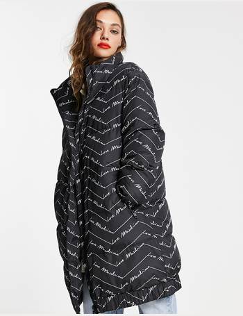 love moschino long padded jacket