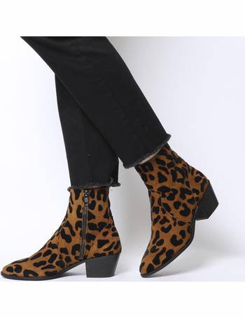 office animal print boots