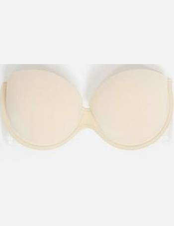 ASOS DESIGN Marina smoothing padded multiway bandeau bra in beige